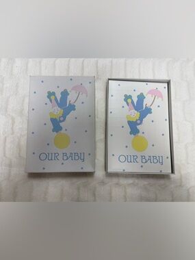 Vintage Lilian Vernon Pastel Clown Portrait Photo Album in box